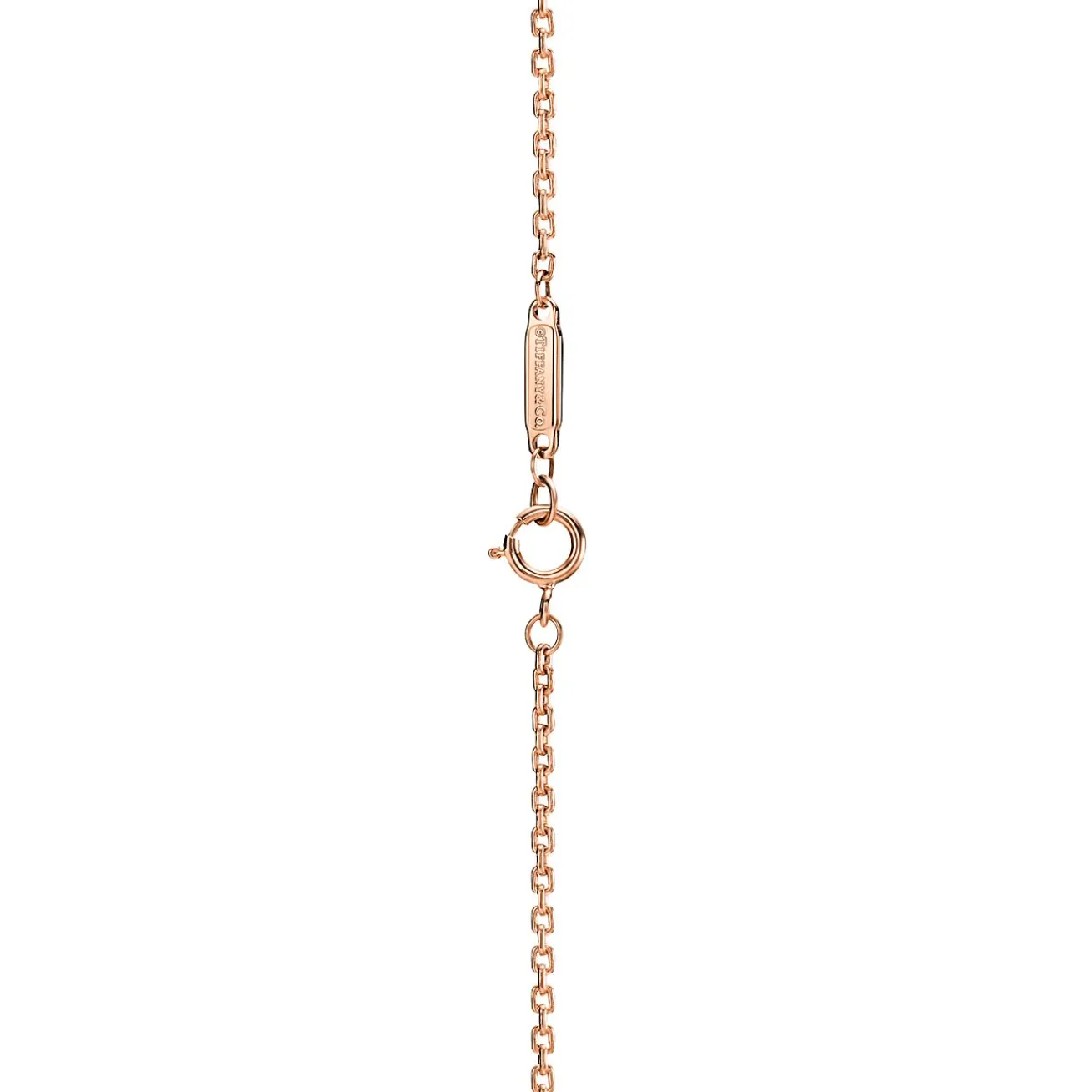 Tiffany & Co. Tiffany HardWear Elongated Link Pendant in Rose Gold | ^ Necklaces & Pendants|Men's Jewelry