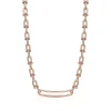 Tiffany & Co. Tiffany HardWear Elongated Link Necklace in Rose Gold | ^ Necklaces & Pendants|Men's Jewelry