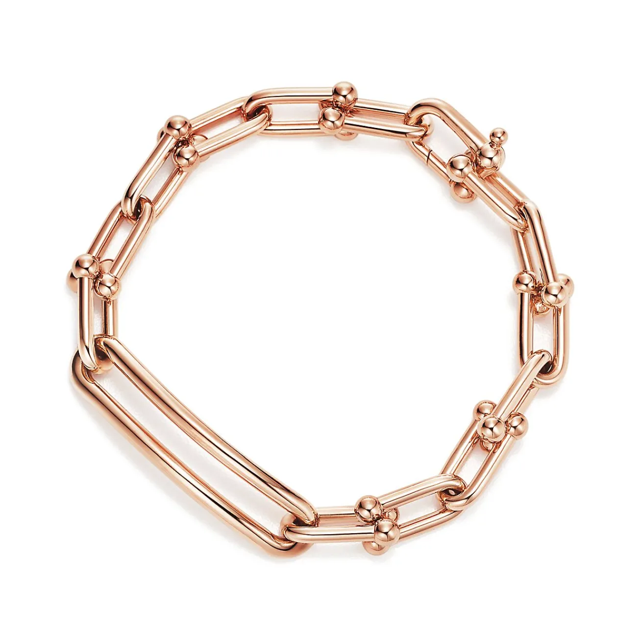 Tiffany & Co. Tiffany HardWear Elongated Link Bracelet in Rose Gold | ^ Bracelets|Men's Jewelry