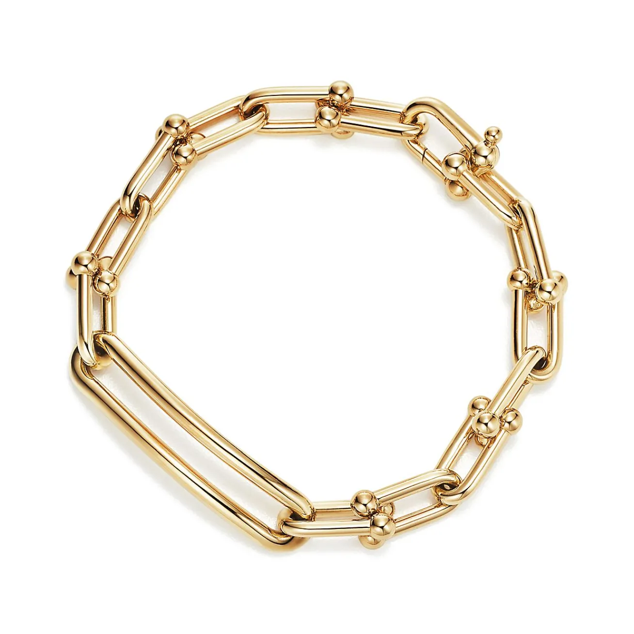 Tiffany & Co. Tiffany HardWear Elongated Link Bracelet in Yellow Gold | ^ Bracelets|Men's Jewelry