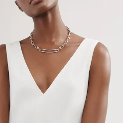 Tiffany & Co. Tiffany HardWear Elongated Link Necklace in Sterling Silver | ^ Necklaces & Pendants|Men's Jewelry