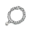 Tiffany & Co. Tiffany HardWear freshwater pearl bracelet in sterling silver, medium. | ^ Bracelets|Gifts for Her