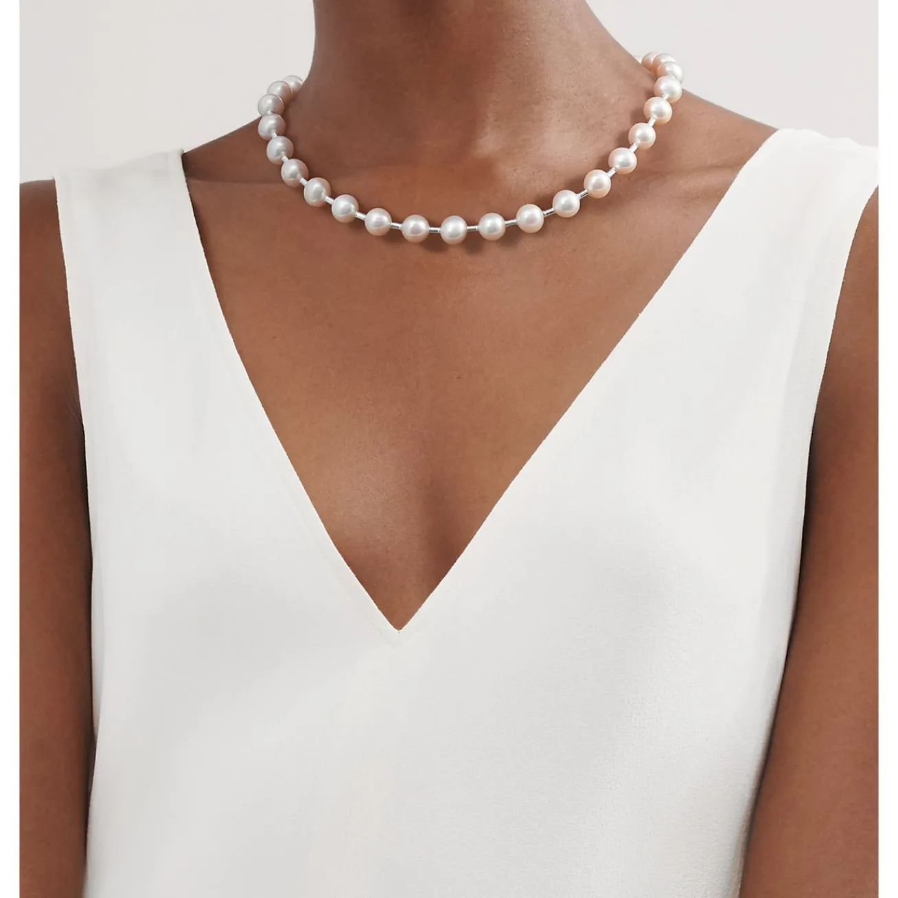 Tiffany & Co. Tiffany HardWear freshwater pearl necklace in sterling silver. | ^ Necklaces & Pendants|Gifts for Her
