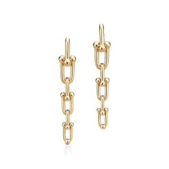 Tiffany & Co. Tiffany HardWear graduated link earrings in 18k gold. | ^ Earrings|Gold Jewelry