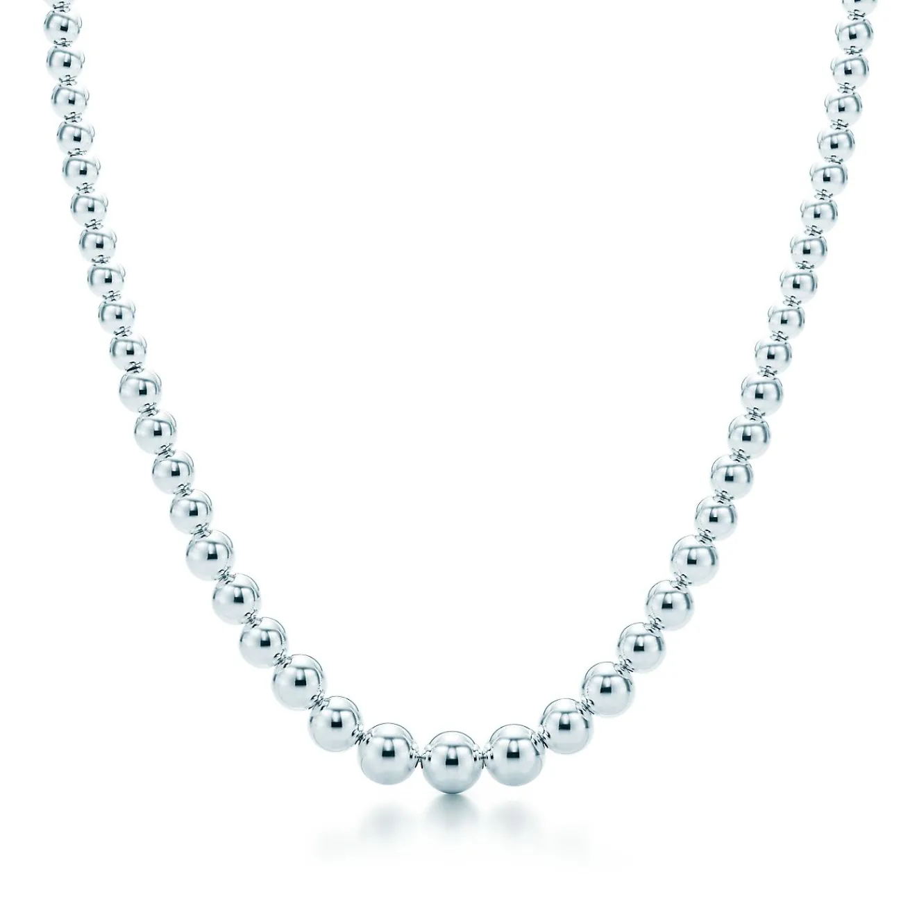 Tiffany & Co. Tiffany HardWear graduated ball necklace in sterling silver. | ^ Tiffany HardWear|Gifts $1,500 & Under