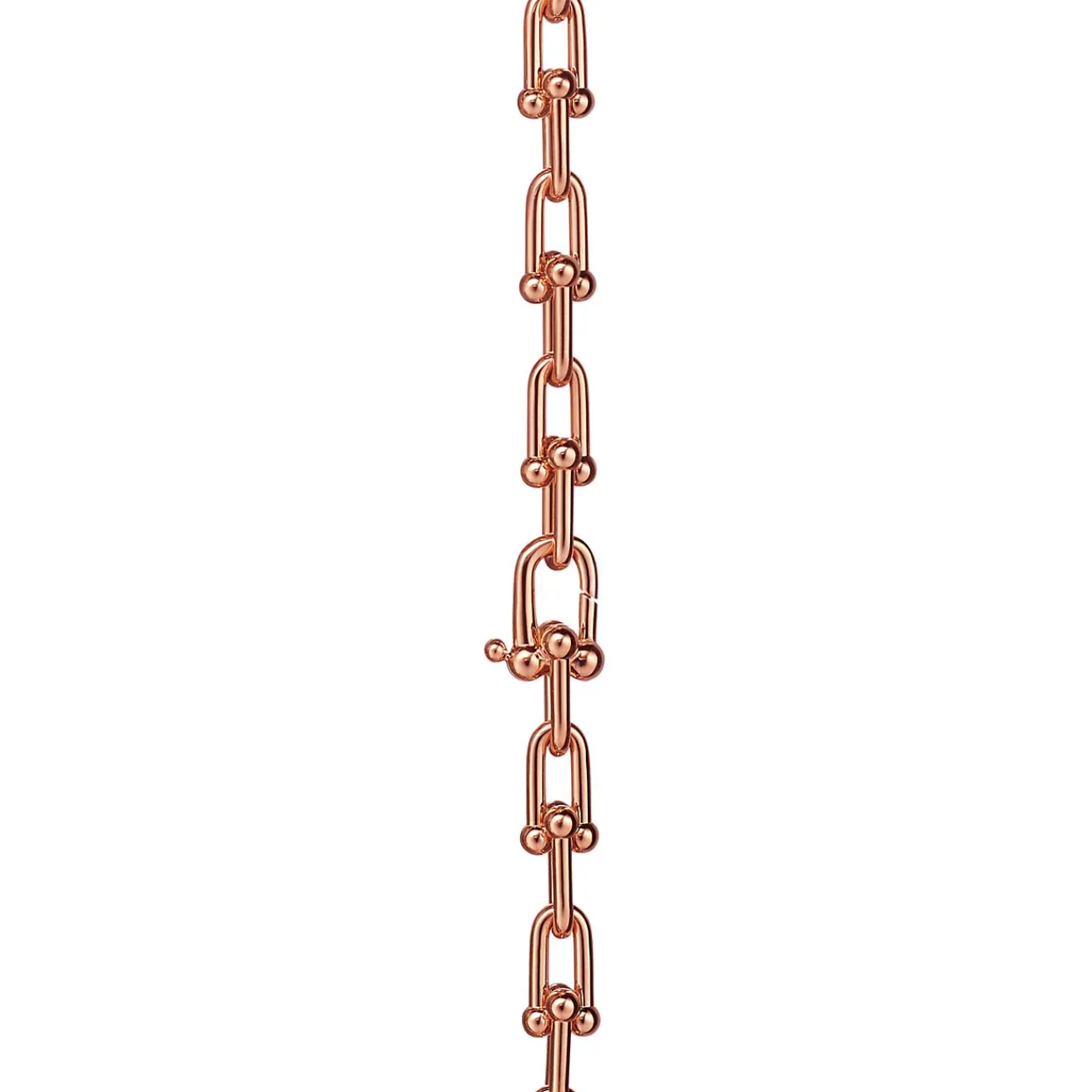 Tiffany & Co. Tiffany HardWear Graduated Link Necklace in Rose Gold with Pavé Diamonds | ^ Necklaces & Pendants|Men's Jewelry