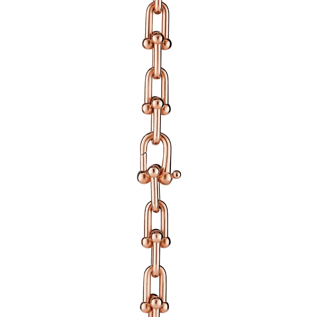 Tiffany & Co. Tiffany HardWear graduated link necklace in 18k rose gold. | ^ Necklaces & Pendants|Men's Jewelry