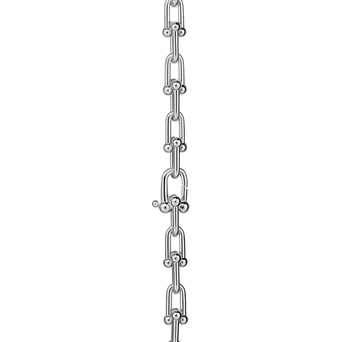 Tiffany & Co. Tiffany HardWear Graduated Link Necklace in White Gold with Pavé Diamonds | ^ Necklaces & Pendants|Men's Jewelry