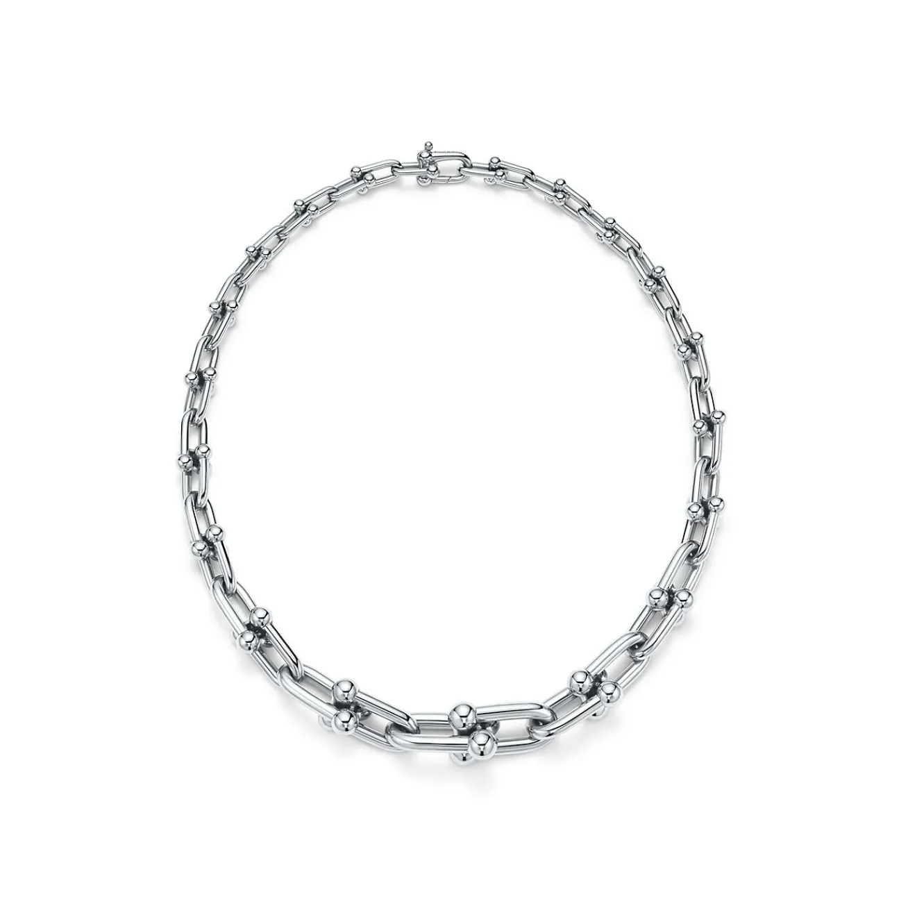 Tiffany & Co. Tiffany HardWear graduated link necklace in sterling silver. | ^ Necklaces & Pendants|Men's Jewelry