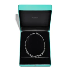 Tiffany & Co. Tiffany HardWear graduated link necklace in sterling silver. | ^ Necklaces & Pendants|Men's Jewelry