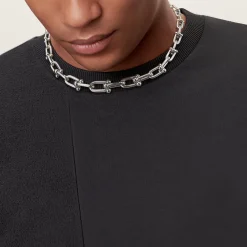 Tiffany & Co. Tiffany HardWear graduated link necklace in sterling silver. | ^ Necklaces & Pendants|Men's Jewelry