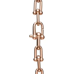 Tiffany & Co. Tiffany HardWear Graduated Link Necklace in Rose Gold with Pavé Diamonds | ^ Necklaces & Pendants|Rose Gold Jewelry