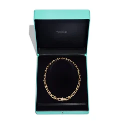 Tiffany & Co. Tiffany HardWear Graduated Link Necklace in Yellow Gold with Pavé Diamonds | ^ Necklaces & Pendants|Men's Jewelry