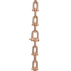Tiffany & Co. Tiffany HardWear graduated link necklace in 18k rose gold with pavé diamonds. | ^ Necklaces & Pendants|Rose Gold Jewelry