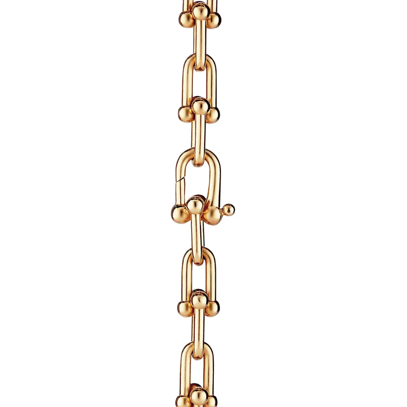 Tiffany & Co. Tiffany HardWear Graduated Link Necklace in Yellow Gold with Freshwater Pearls | ^ Necklaces & Pendants|New Jewelry