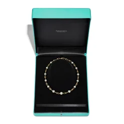 Tiffany & Co. Tiffany HardWear Graduated Link Necklace in Yellow Gold with Freshwater Pearls | ^ Necklaces & Pendants|New Jewelry
