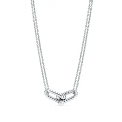 Tiffany & Co. Tiffany HardWear Large Double Link Pendant in Sterling Silver | ^ Necklaces & Pendants|Gifts for Her