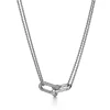 Tiffany & Co. Tiffany HardWear Large Double Link Pendant in White Gold with Pavé Diamonds | ^ Necklaces & Pendants|Diamond Jewelry