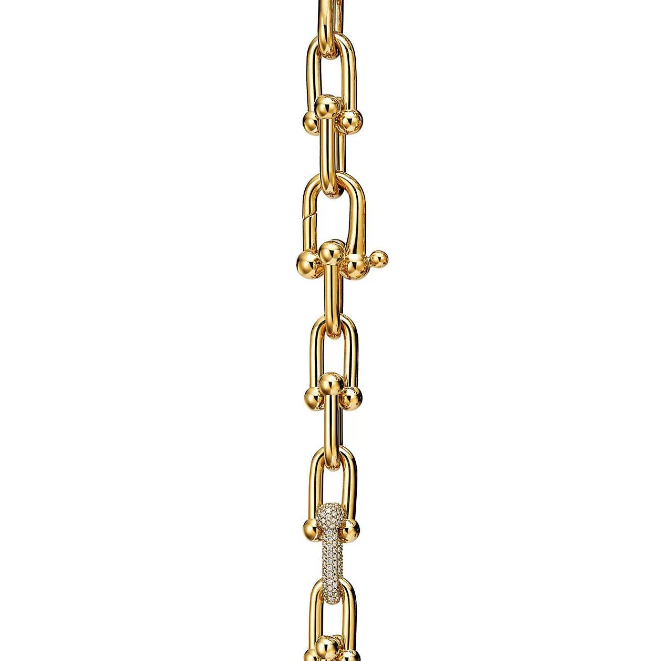 Tiffany & Co. Tiffany HardWear Large Link Bracelet in Yellow Gold with Diamonds | ^ Bracelets|Gold Jewelry