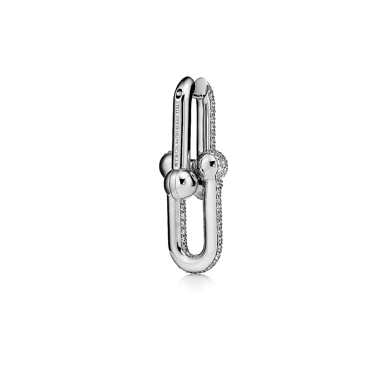 Tiffany & Co. Tiffany HardWear Large Link Earrings in White Gold with Pavé Diamonds | ^ Earrings|New Jewelry