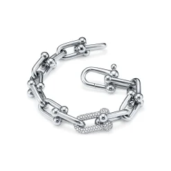 Tiffany & Co. Tiffany HardWear Large Link Bracelet in White Gold with Diamonds | ^ Bracelets|Diamond Jewelry