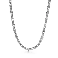 Tiffany & Co. Tiffany HardWear Medium Link Necklace in White Gold with Diamonds | ^ Necklaces & Pendants|Men's Jewelry