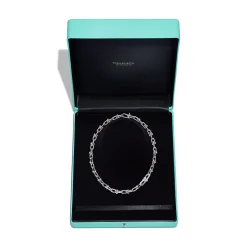 Tiffany & Co. Tiffany HardWear Medium Link Necklace in White Gold with Diamonds | ^ Necklaces & Pendants|Men's Jewelry