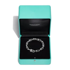 Tiffany & Co. Tiffany HardWear Medium Link Bracelet in White Gold with Diamonds | ^ Bracelets|New Jewelry