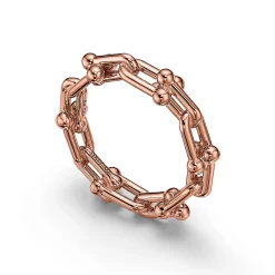 Tiffany & Co. Tiffany HardWear Micro Link Ring in Rose Gold | ^ Rings|New Jewelry