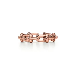 Tiffany & Co. Tiffany HardWear Micro Link Ring in Rose Gold | ^ Rings|New Jewelry