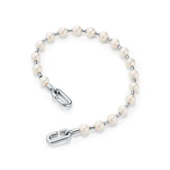 Tiffany & Co. Tiffany HardWear Pearl Bracelet in Silver, 5-6 mm | ^ Bracelets|Gifts for Her