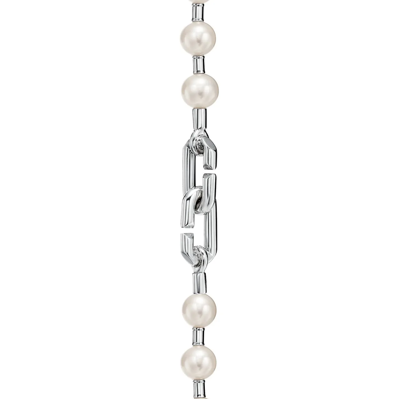 Tiffany & Co. Tiffany HardWear Pearl Bracelet in Silver, 7-8 mm | ^ Bracelets|Men's Jewelry