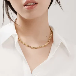 Tiffany & Co. Tiffany HardWear Small Link Necklace in Yellow Gold | ^ Necklaces & Pendants|Men's Jewelry