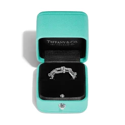 Tiffany & Co. Tiffany HardWear Small Link Ring in White Gold with Diamonds | ^ Rings|Men's Jewelry