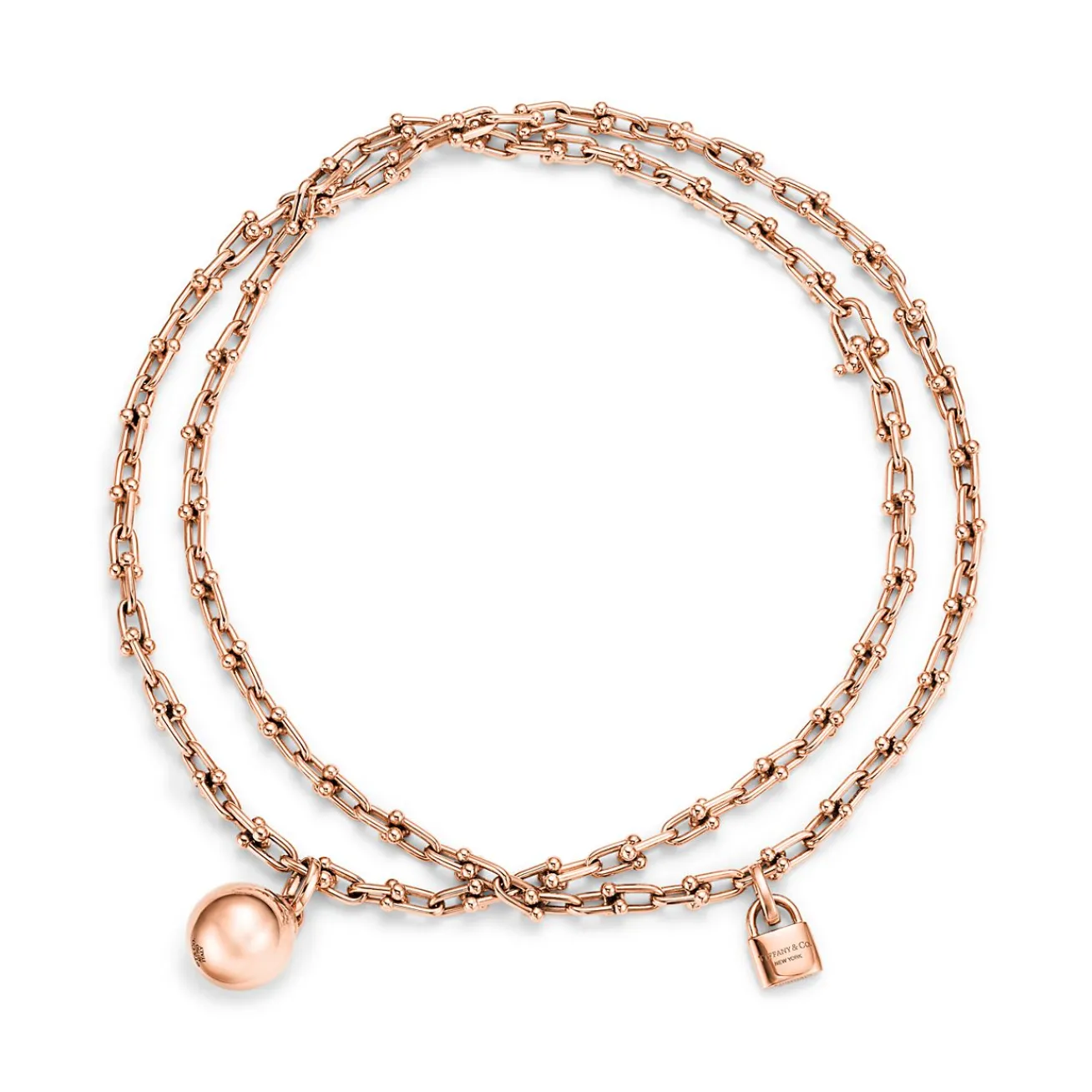 Tiffany & Co. Tiffany HardWear Small Wrap Necklace in Rose Gold | ^ Necklaces & Pendants|Men's Jewelry