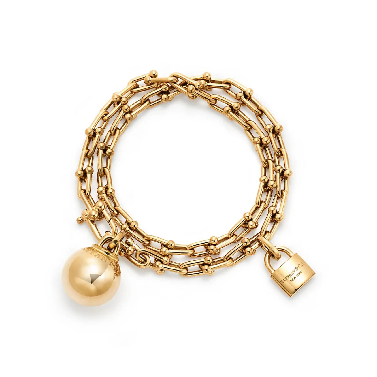 Tiffany & Co. Tiffany HardWear Small Wrap Bracelet in Yellow Gold | ^ Bracelets|Men's Jewelry