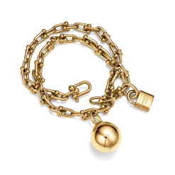 Tiffany & Co. Tiffany HardWear Small Wrap Bracelet in Yellow Gold | ^ Bracelets|Men's Jewelry