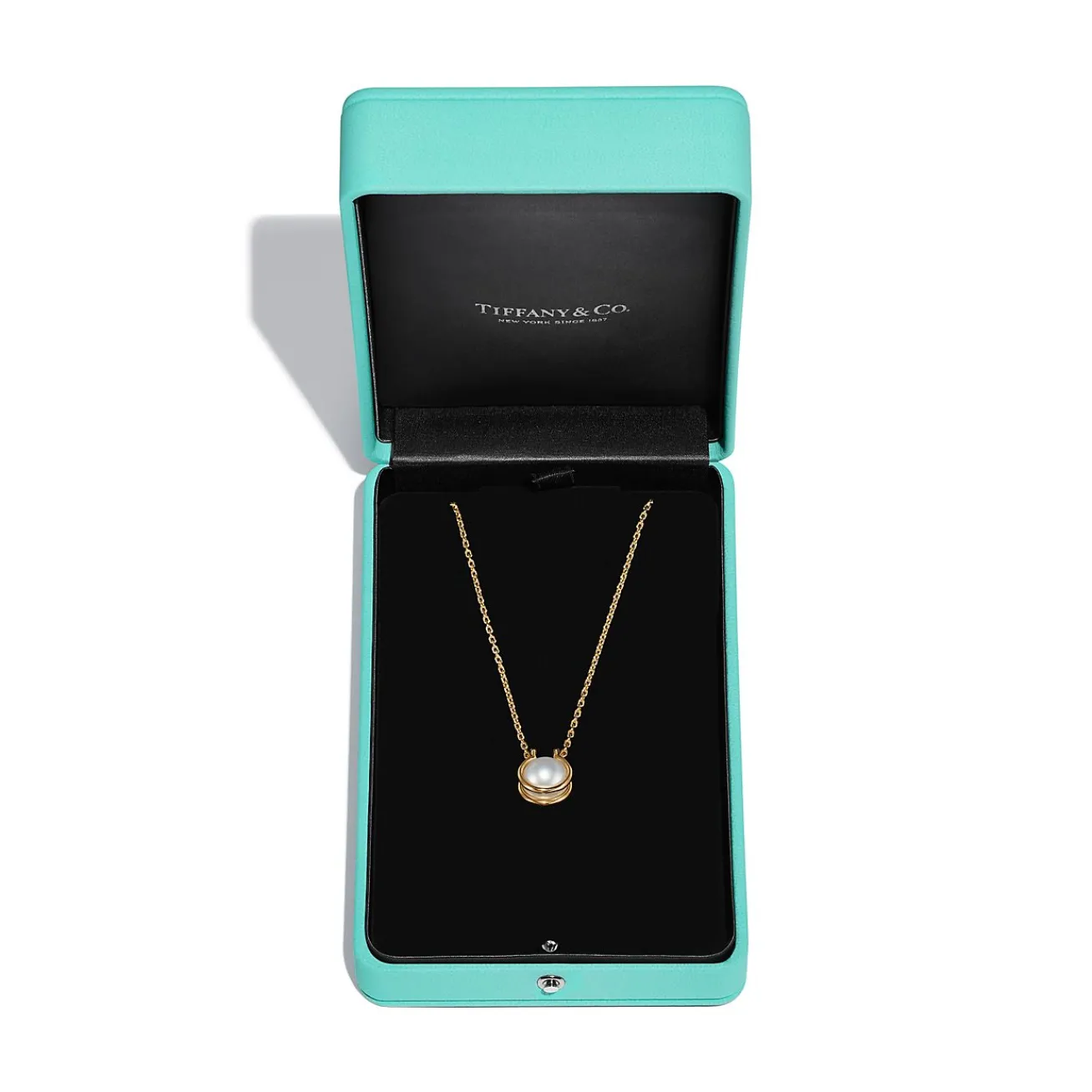 Tiffany & Co. Tiffany HardWear South Sea pearl link pendant in 18k gold. | ^ Necklaces & Pendants|Dainty Jewelry