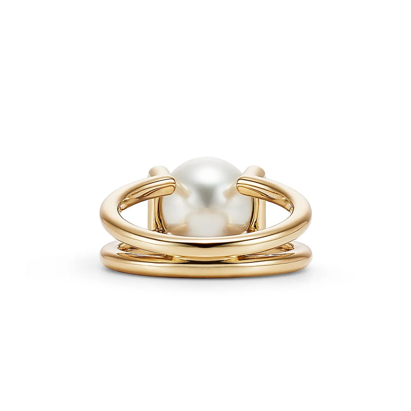 Tiffany & Co. Tiffany HardWear South Sea pearl ring in 18k gold. | ^ Rings|Men's Jewelry