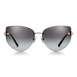 Tiffany & Co. Tiffany HardWear Sunglasses in Pale Gold-colored Metal with Gray Gradient Lenses | ^Women Tiffany HardWear|Sunglasses