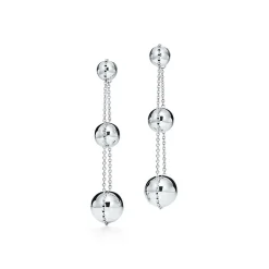 Tiffany & Co. Tiffany HardWear triple drop earrings in sterling silver. | ^ Earrings|Bold Silver Jewelry