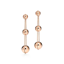 Tiffany & Co. Tiffany HardWear triple drop earrings in 18k rose gold. | ^ Earrings|Rose Gold Jewelry