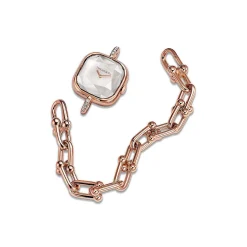 Tiffany & Co. Tiffany HardWear Watch in Rose Gold with Pavé Diamonds and White Mother-of-pearl | ^Women Fine Watches|Tiffany HardWear