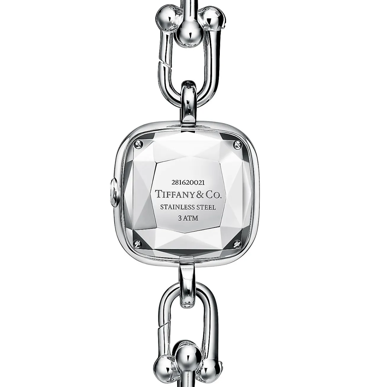 Tiffany & Co. Tiffany HardWear Watch in Sterling Silver and Steel with Diamonds | ^Women Fine Watches|Tiffany HardWear