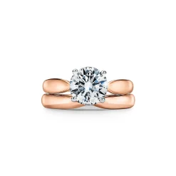 Tiffany & Co. Tiffany Harmony® engagement ring in 18k rose gold: a study in balance and grace. | ^ Engagement Rings