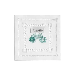 Tiffany & Co. Tiffany Heritage Coasters Set of Four, in Tiffany Blue® Linen | ^ Tiffany Blue® Gifts|Table Linens