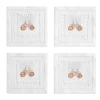 Tiffany & Co. Tiffany Heritage Coasters Set of Four, in Carnelian Linen | ^ Table Linens