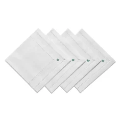 Tiffany & Co. Tiffany Heritage Napkins Set of Four, in White Linen | ^ Table Linens