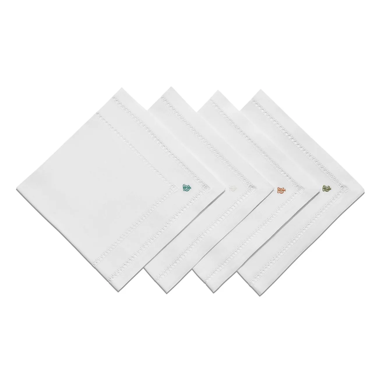 Tiffany & Co. Tiffany Heritage Napkins Set of Four, in White Linen | ^ Table Linens