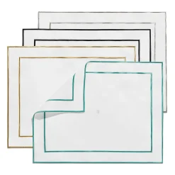 Tiffany & Co. Tiffany Home Essentials Embroidered Placemats in Linen, Set of Four | ^ The Home|Housewarming Gifts